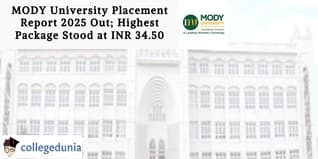 MODY University Placement Report 2025 Out; Highest Package Stood at INR 34.50